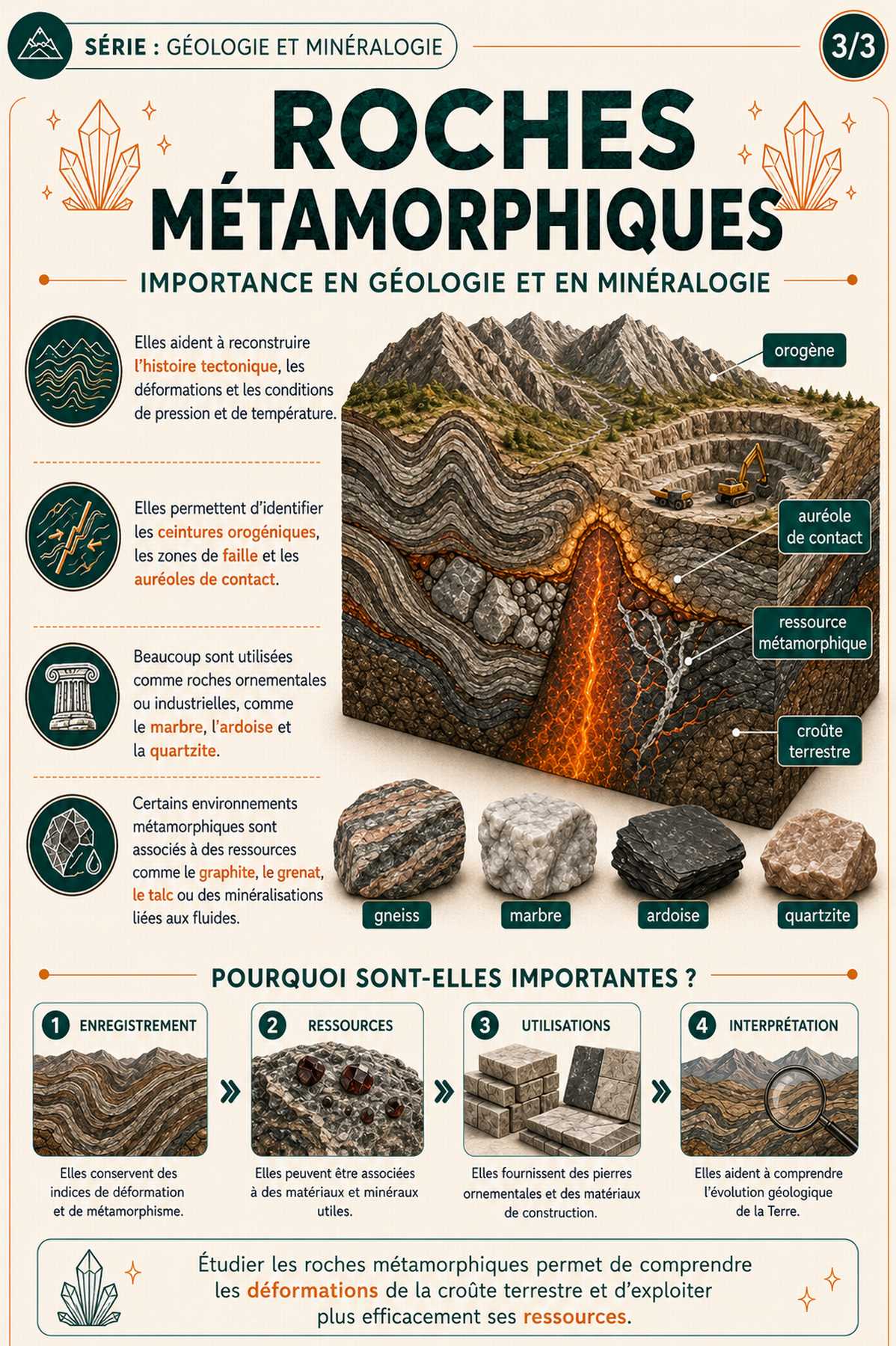 Importance des structures métamorphiques en géologie